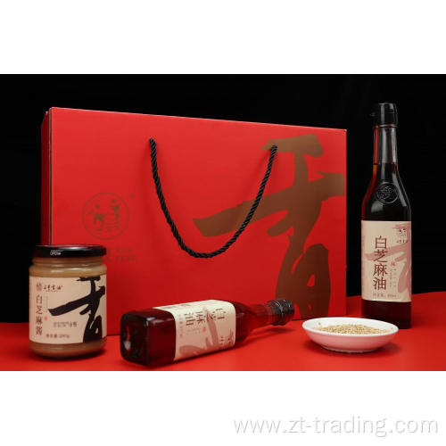 White Sesame Seeds Oil Red Gift Package